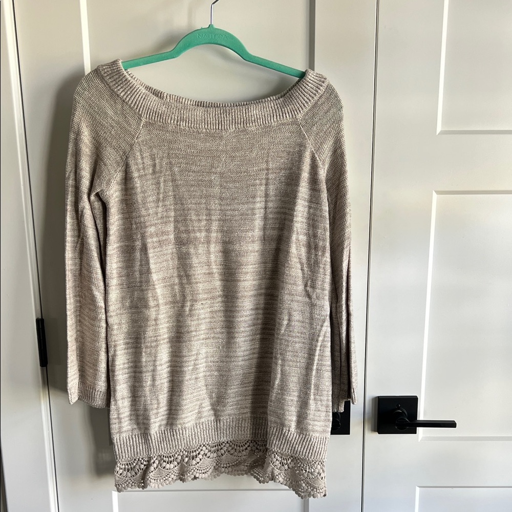Tunic length sweater size m